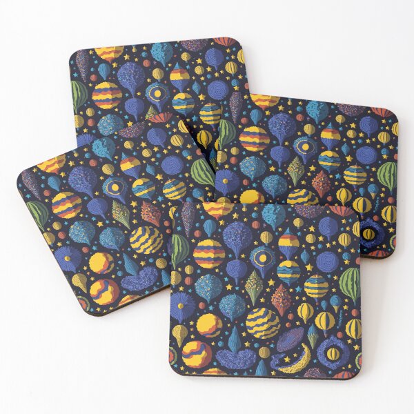 Item preview, Seamless Pattern of Planets on | Cosmic illustration designed and sold by InnovativeGFX.