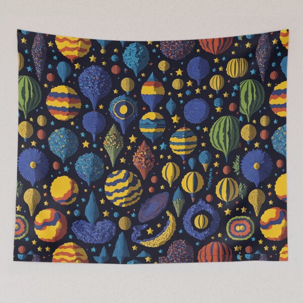 Item preview, Seamless Pattern of Planets on | Cosmic illustration designed and sold by InnovativeGFX.