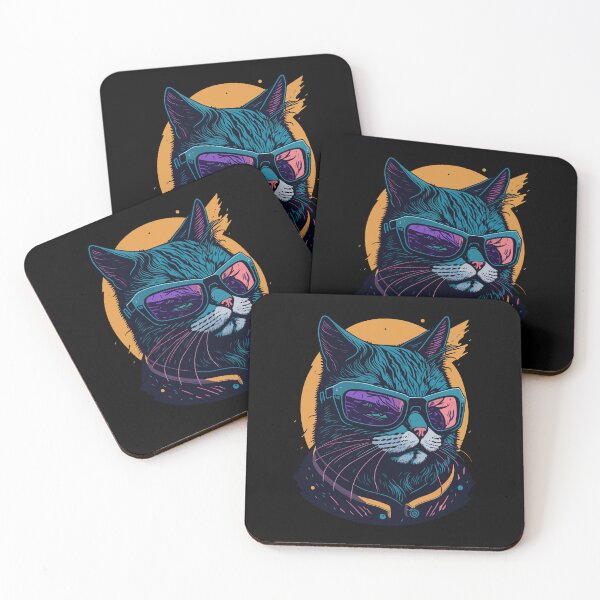 Item preview, Cool Cat Graphic Illustration Design designed and sold by The Funscape Store.
