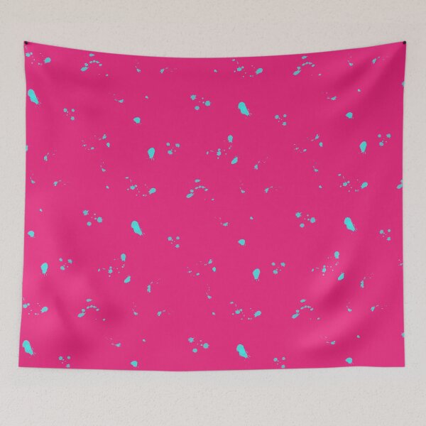 Item preview, Hot Pink and Teal Bright Paint Spatter designed and sold by Zab Butler Design.