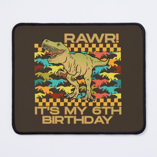 Item preview, 6th Birthday Dino Dinosaur Rawr Kids designed and sold by SunfullyYours.