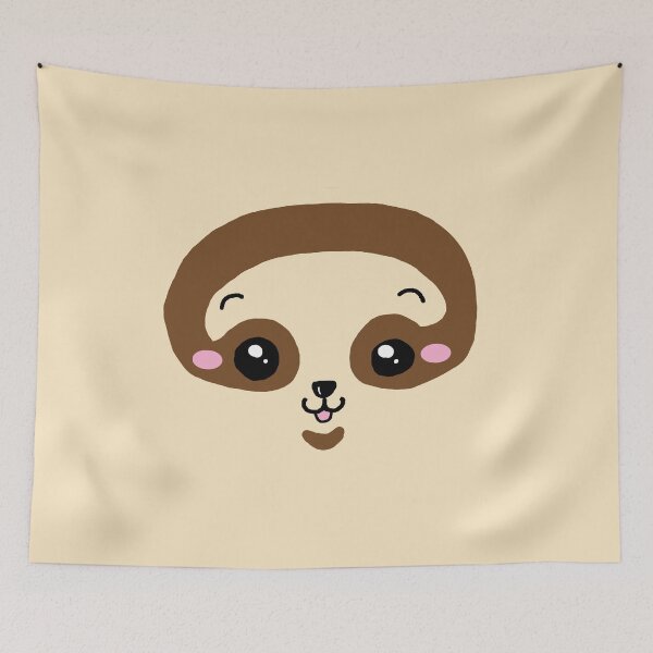 Item preview, Cute and happy sloth face for animal lovers designed and sold by pandakainen.