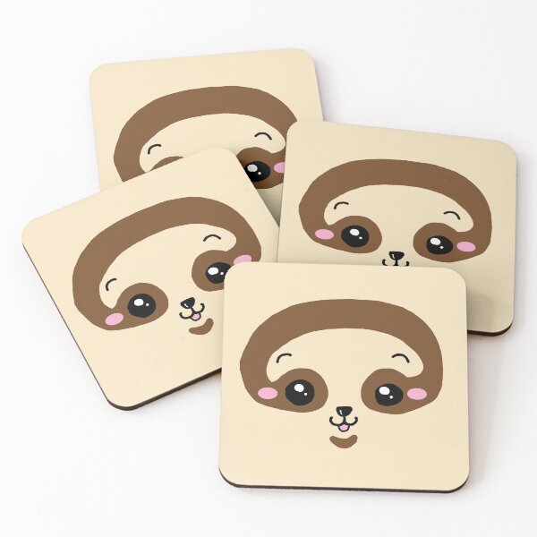 Item preview, Cute and happy sloth face for animal lovers designed and sold by pandakainen.