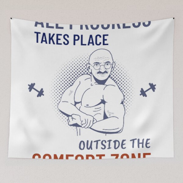 Item preview, All Progress Takes Place Outside The Comfort Zone designed and sold by Rodayna Elnaggar.