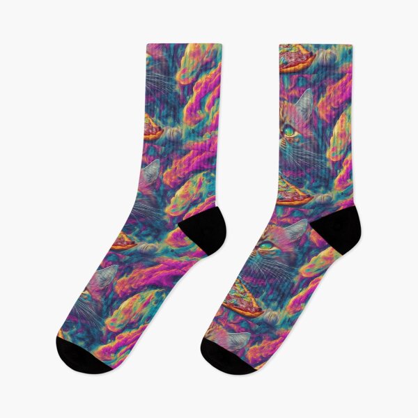 Item preview, Whimsical Pizza Cat Fantasia: Trippy Art designed and sold by MindWave THC.