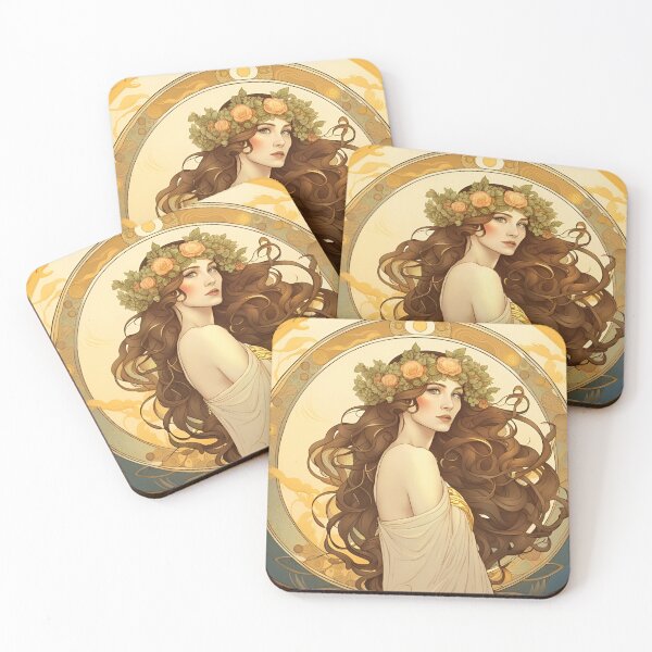 Item preview, Art nouveau Summer Harvest Goddess designed and sold by Giftables.