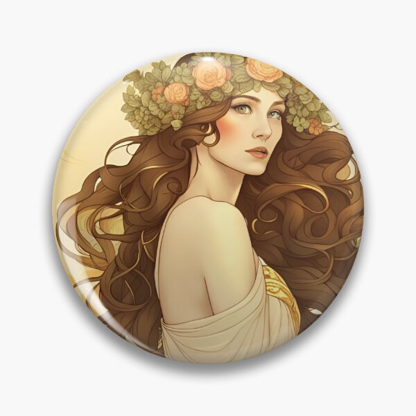Item preview, Art nouveau Diosa de la cosecha de verano designed and sold by Giftables.
