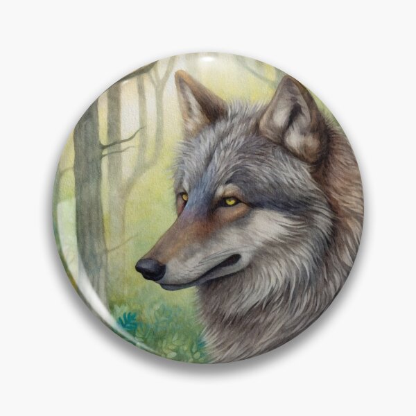 Item preview, Mystic wolf in fairy forest designed and sold by irinatsy.
