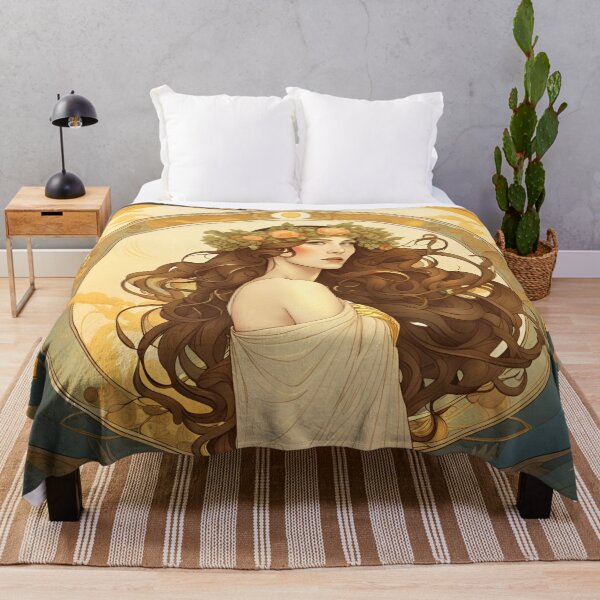 Item preview, Art nouveau Summer Harvest Goddess designed and sold by Giftables.