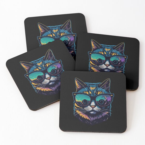 Item preview, Cool Cat Graphic Illustration Design designed and sold by The Funscape Store.