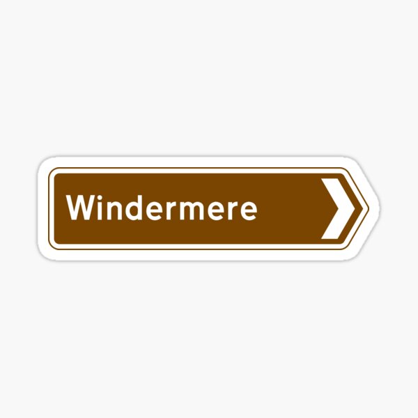 Item preview, Windermere - The Lake District Tourist Sign designed and sold by Cumbria Guru.