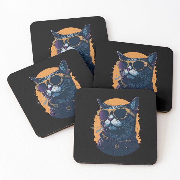 Item preview, Cool Cat Graphic Illustration Design designed and sold by The Funscape Store.
