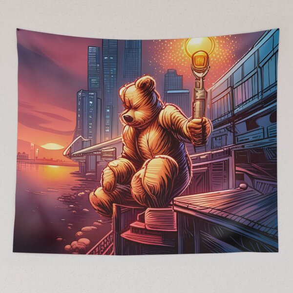 Aperçu de l'œuvre Teddy à Singapour créée et vendue par Colin Bentham.