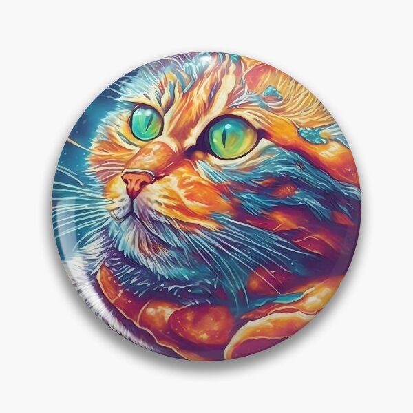 Item preview, Cosmic Fusion: Whiskers, Pizza, and Waves in Celestial designed and sold by MindWave THC.