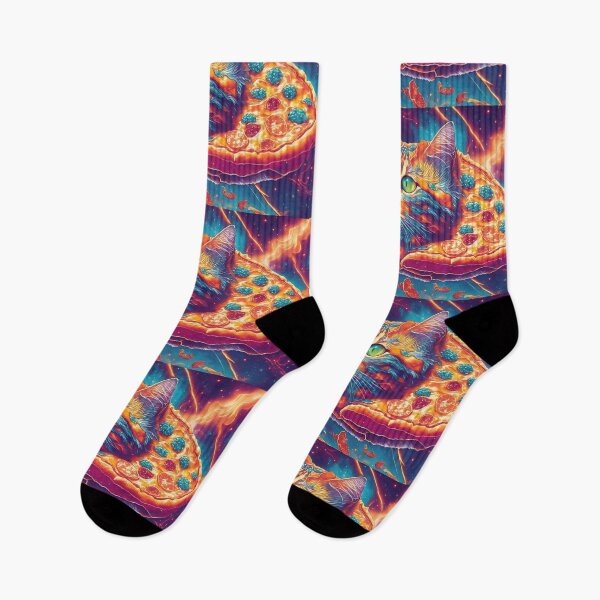 Item preview, Cosmic Fusion: Whiskers, Pizza, and Waves in Celestial designed and sold by MindWave THC.