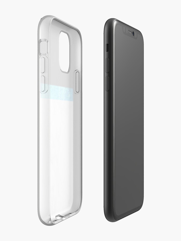 Coque iPhone « Jolie conception de marbre bleu », par warddt