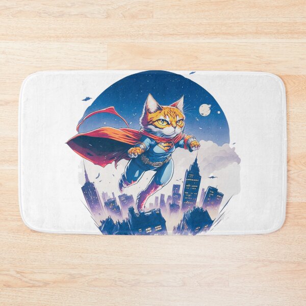 Item preview, Super Hero Cat Cartoon Vintage Color | Unique Cat Lover Gift Idea designed and sold by MaFleiva.