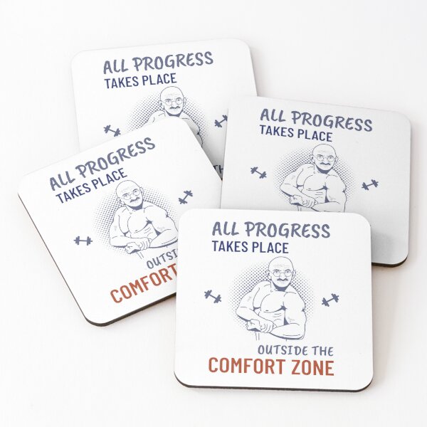 Item preview, All Progress Takes Place Outside The Comfort Zone designed and sold by Rodayna Elnaggar.