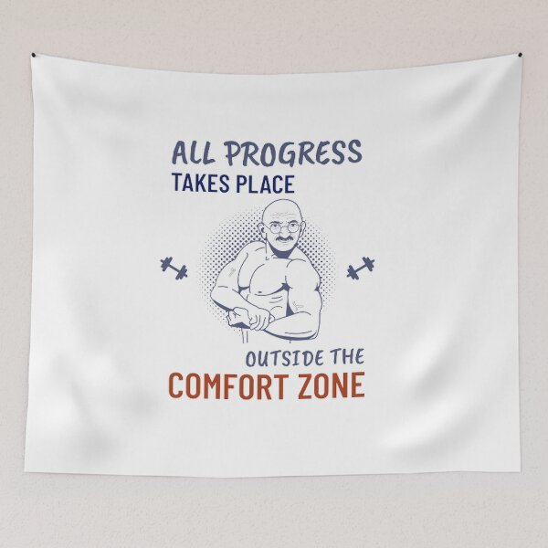 Item preview, All Progress Takes Place Outside The Comfort Zone designed and sold by Rodayna Elnaggar.