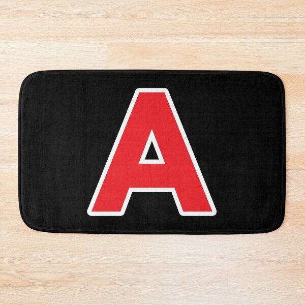 Item preview, A — Initial — The Letter A — Red and White designed and sold by GoodSequel.