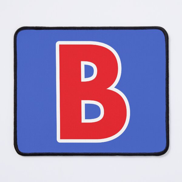 Item preview, B — Initial — The Letter B — Red and White designed and sold by GoodSequel.