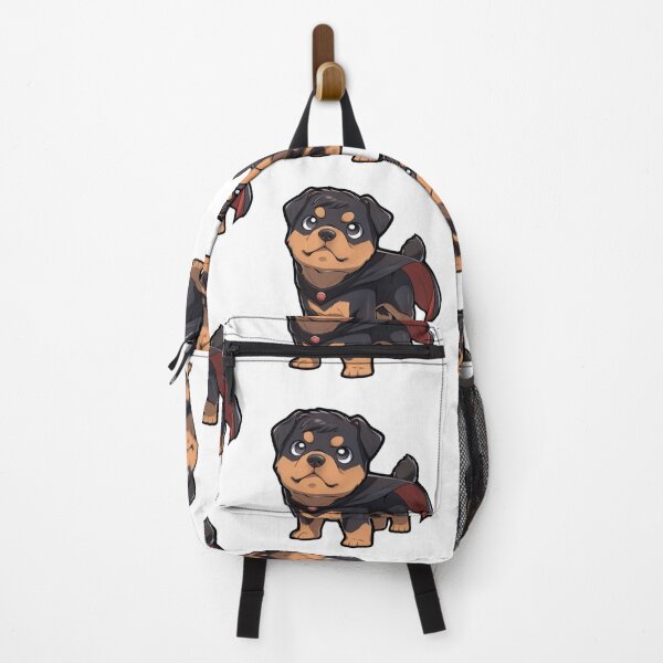 Item preview, Fearless Baby Rottweiler Growling | Superhero Cape | Black and Tan Coat designed and sold by PaintbrushPlace.