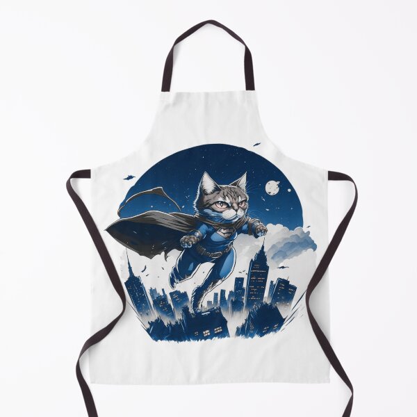 Item preview, Super Hero Cat Cartoon Poster Color | Unique Cat Lover Gift Idea designed and sold by MaFleiva.