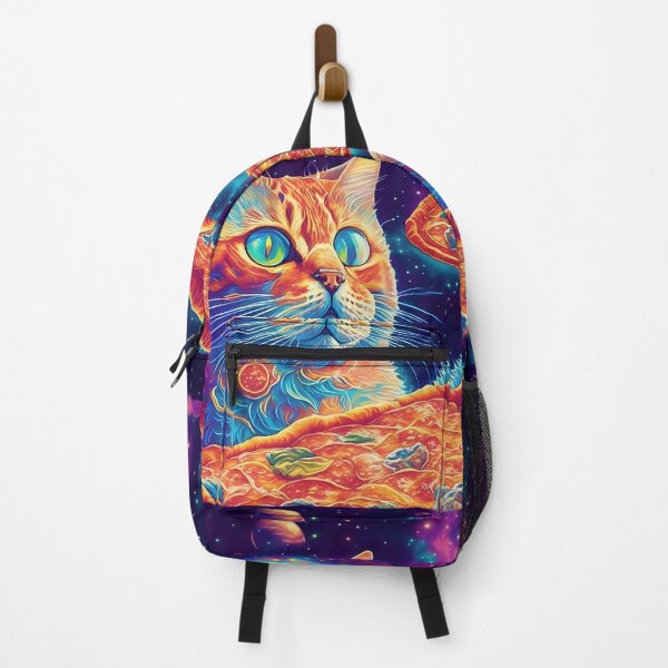 Item preview, Galactic Pizza Meows: Whimsical and Trippy Cat Space Art designed and sold by MindWave THC.
