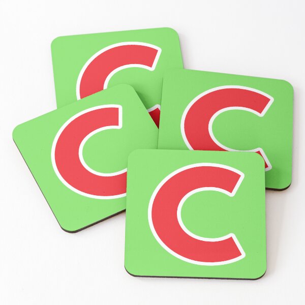 Item preview, C — Initial — The Letter C — Red and White designed and sold by GoodSequel.
