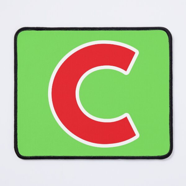 Item preview, C — Initial — The Letter C — Red and White designed and sold by GoodSequel.