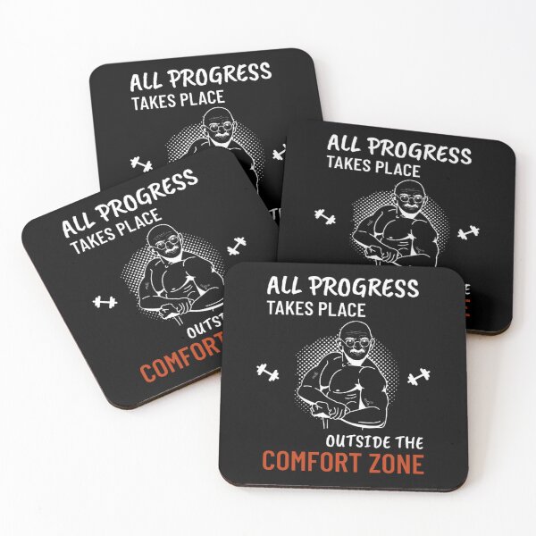 Item preview, All Progress Takes Place Outside The Comfort Zone Dark designed and sold by Rodayna Elnaggar.