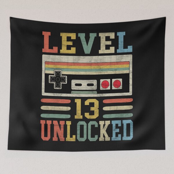 Item preview, 13th Birthday Levels Unlocked Video Gamer Vintage designed and sold by mainana78.
