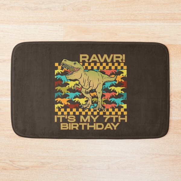 Item preview, 7th Birthday Dino Dinosaur Rawr Kids designed and sold by SunfullyYours.