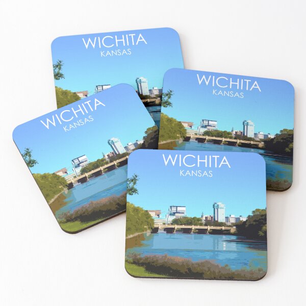 Item preview, Wichita, Kansas, USA, Print designed and sold by summattodraw.