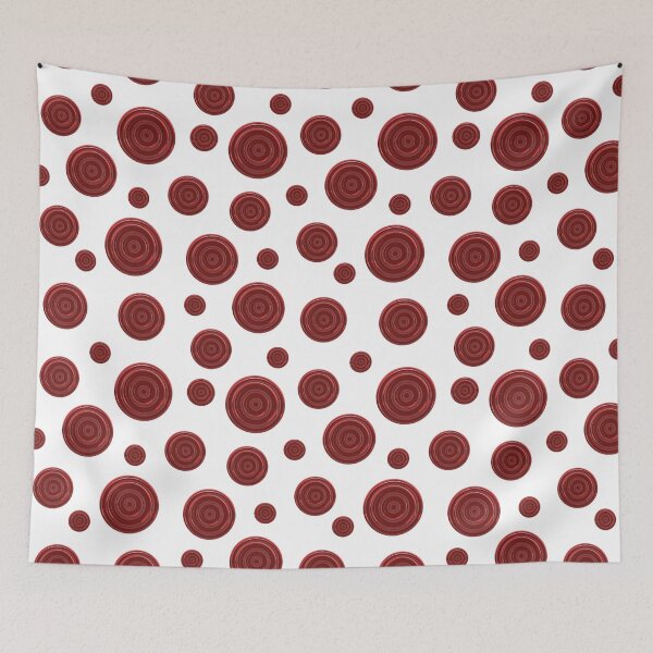 Item preview, Abstract design of circular red shapes of different sizes designed and sold by Martapp.