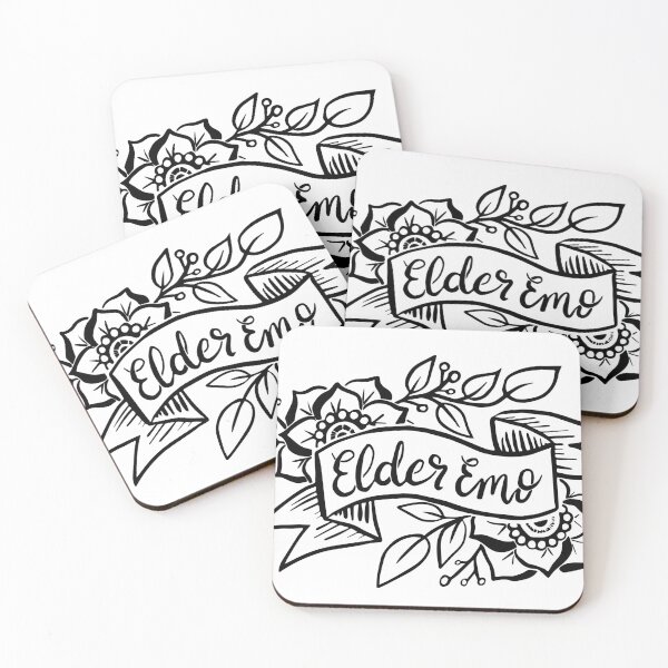 Item preview, Elder Emo Tattoo Banner designed and sold by Stacey Burt creative Designs.