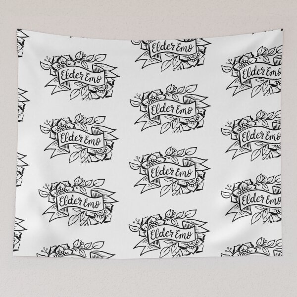 Item preview, Elder Emo Tattoo Banner designed and sold by Stacey Burt creative Designs.