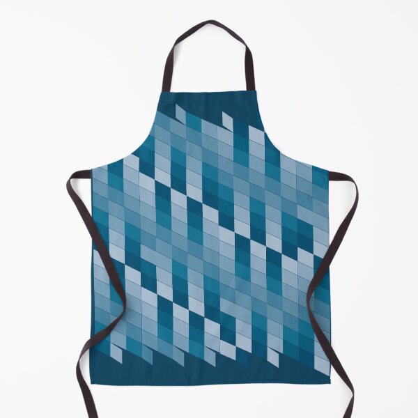 Item preview, Geometric abstract design with a structure of sheets in blue tones sticking designed and sold by Martapp.