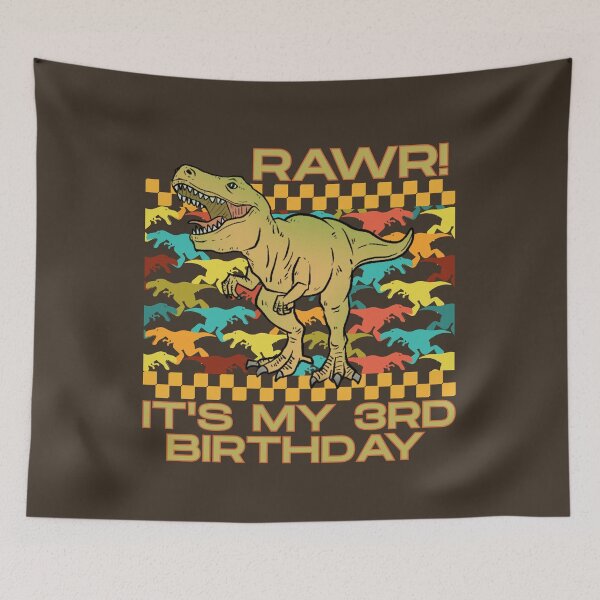 Item preview, 3rd Birthday Dino Dinosaur Rawr Kids designed and sold by SunfullyYours.