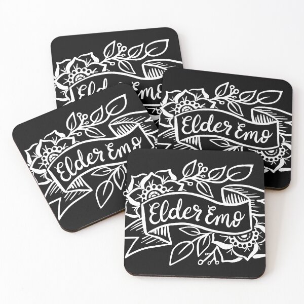 Item preview, Elder Emo Tattoo Banner (White Version) designed and sold by Stacey Burt creative Designs.