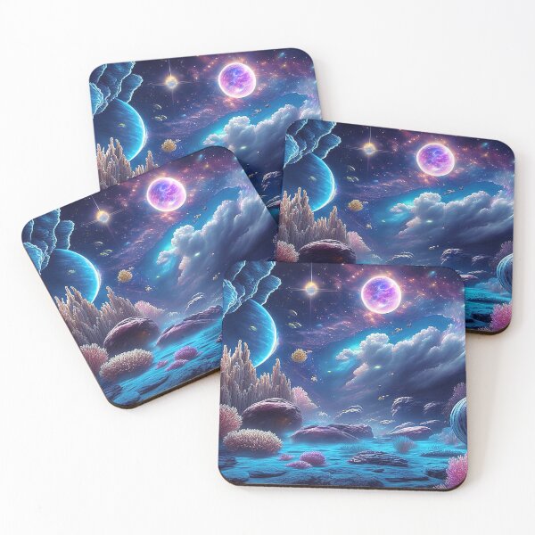 Item preview, Boundless Fusion: Alien planet merges underwater world and sky designed and sold by Minpadesign.