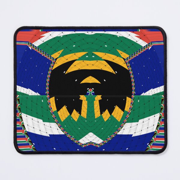 Item preview, Attractive original abstract geometric artwork, inspired by the South African flag in a vintage style. designed and sold by Ralek.