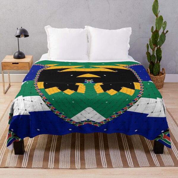 Item preview, Attractive original abstract geometric artwork, inspired by the South African flag in a vintage style. designed and sold by Ralek.