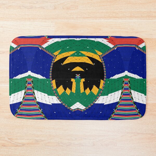 Item preview, Attractive original abstract geometric artwork, inspired by the South African flag in a vintage style. designed and sold by Ralek.