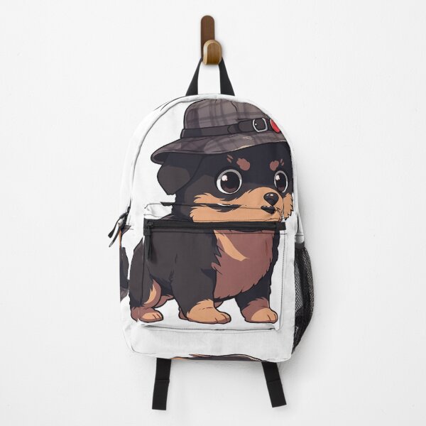 Item preview, Curious Baby Rottweiler Detective Sniffing Cartoon Sticker designed and sold by PaintbrushPlace.