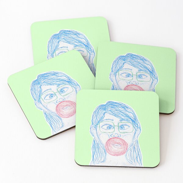 Item preview, Bubble Gum Blowing Sticker  designed and sold by regsdoodles.