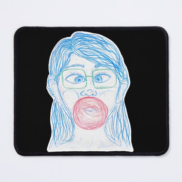 Item preview, Bubble Gum Blowing Sticker  designed and sold by regsdoodles.