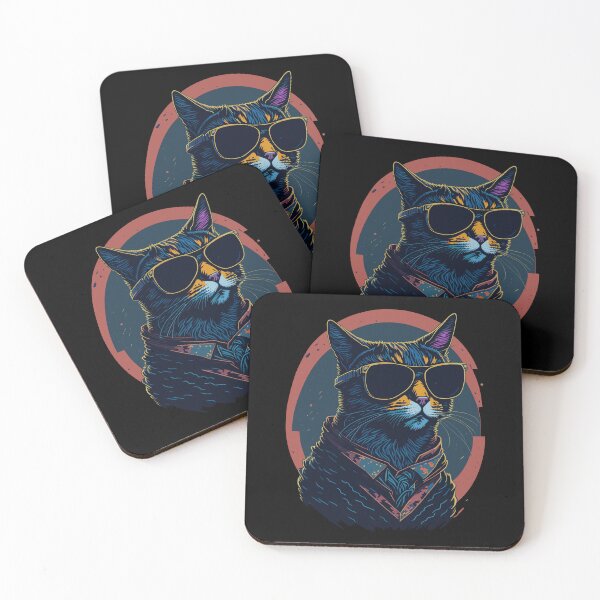 Item preview, Cool Cat Graphic Illustration Design designed and sold by The Funscape Store.