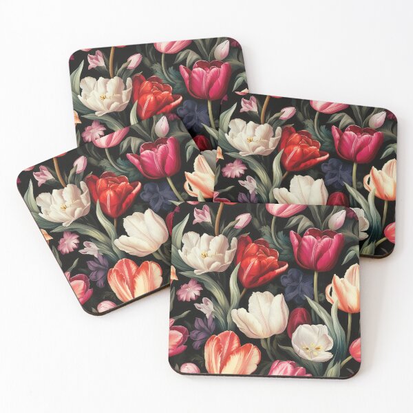 Artikelvorschau, Elegantes Vintage-Tulpengemälde entworfen und verkauft von Adriano Carrideo.