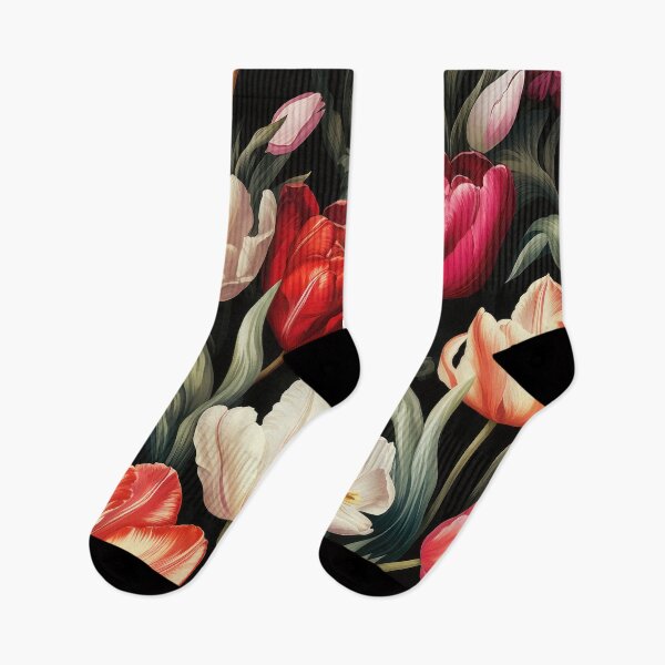 Item preview, Elegant Vintage tulip painting designed and sold by Adriano Carrideo.